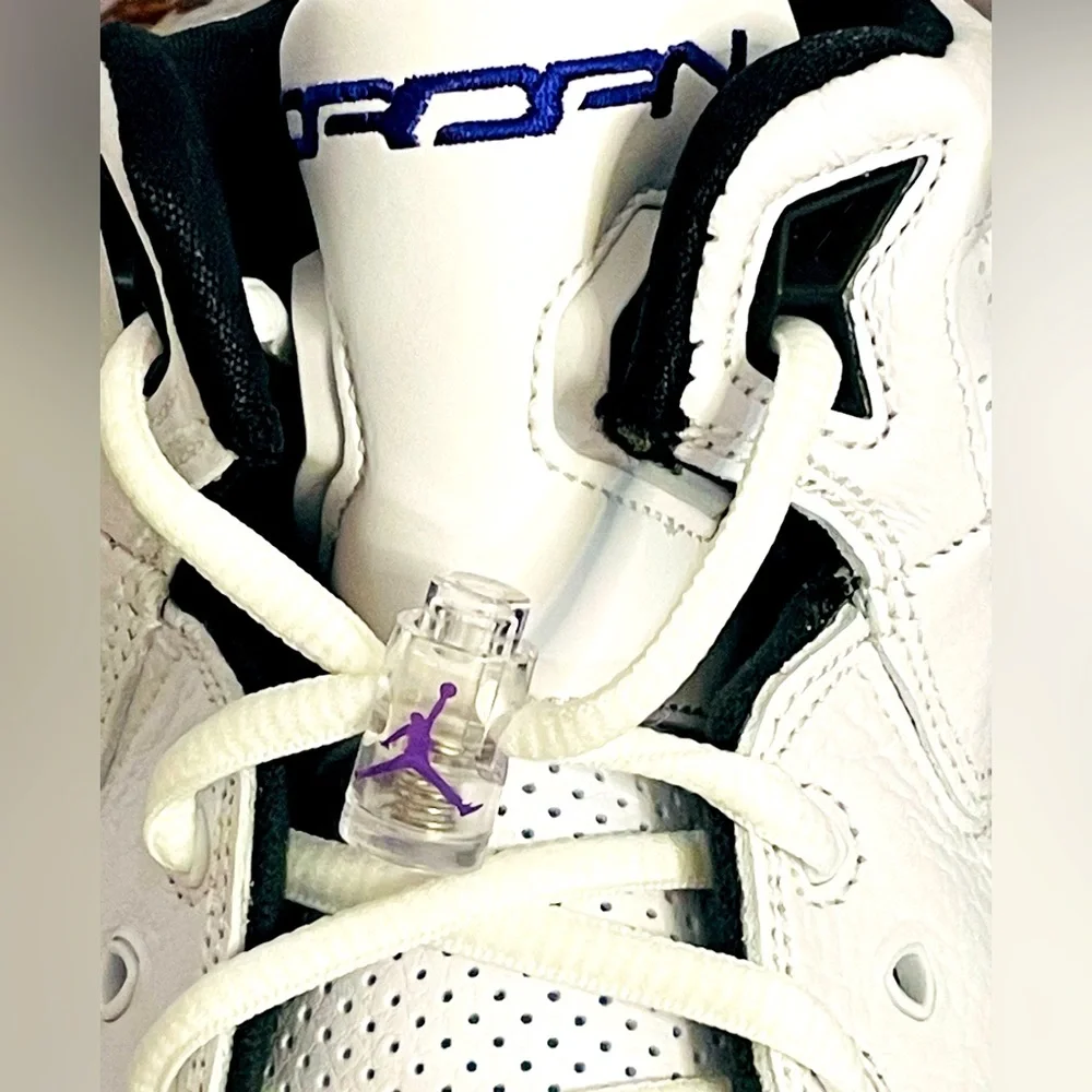 New Men’s Nike Jordan Royal White Black purple Basketball Sports shoes size 11